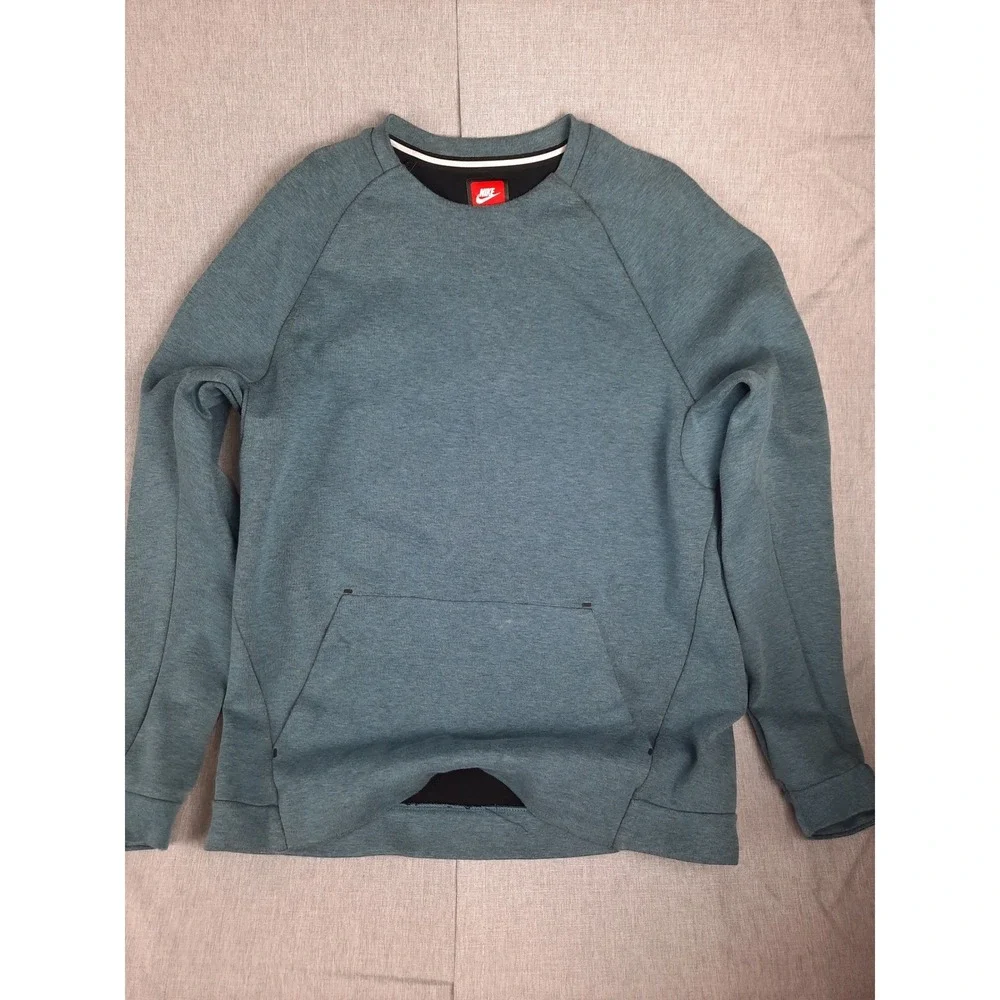Nike Women's Large Gray Pullover Crewneck Performance Sweater Jacket with Pocket - Picture 1 of 10